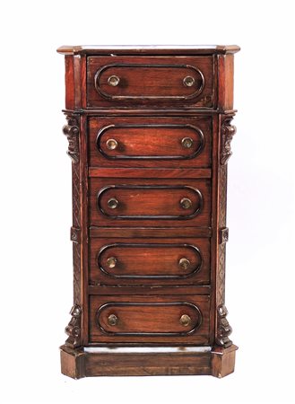 COMODINO IN NOCE - WALNUT NIGHT TABLE XIX secolo - 19th Century piano...