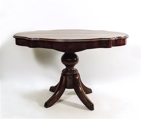 TAVOLINO OVALE DA APPOGGIO IN NOCE - WALNUT TABLE seconda metà del XIX secolo...
