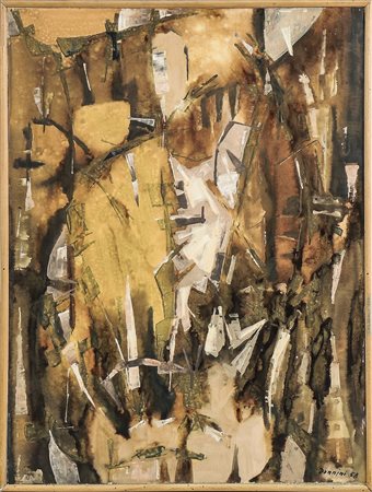 GIAMPIERO DONNINI Composizione astratta - Abstract Composition tecnica mista...