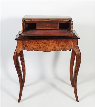 TAVOLINO-SCRITTOIO IN RADICA DI NOCE - SMALL BURR WALNUT WRITING TABLE fine...