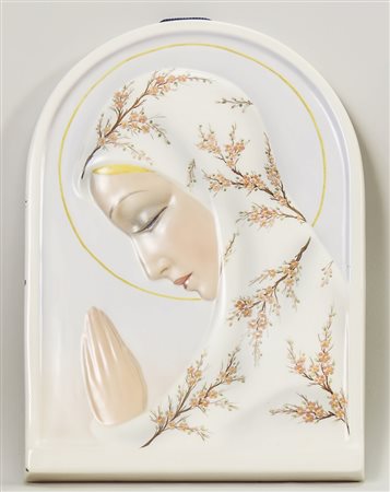 PLACCA CENTINATA IN CERAMICA - CERAMIC PLAQUE Igni, Torino, Anni Venti -...