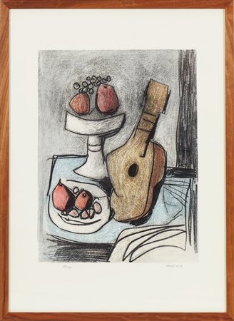 GUALTIERO NATIVI (1921-1999) Natura morta - Still Life litografia -...