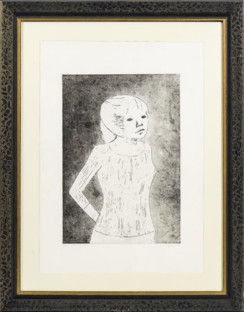 XAVIER BUENO (1915-1979) Bambina - Girl litografia - lithograph, es 89/90,...