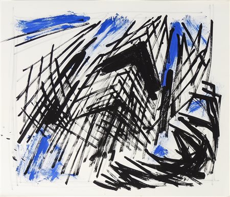 VINICIO BERTI (1921-1991) Senza Titolo - Untitled acrilico su cartoncino -...