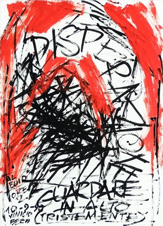 VINICIO BERTI (1921-1991) Guardare in alto (tristemente) 1990 acrilico su...