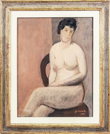 GIOVANNI MARCH (1894-1974) Nudo femminile - Female Nude olio su tela - oil on...