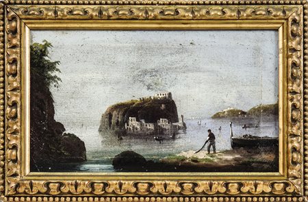 SCUOLA NAPOLETANA DEL XIX SECOLO - NEAPOLITAN SCHOOL OF 19TH CENTURY Veduta...