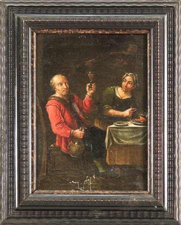 SEGUACE DI ABRAHAM TENIERS - FOLLOWER OF ABRAHAM TENIERS XVII secolo - 17th...