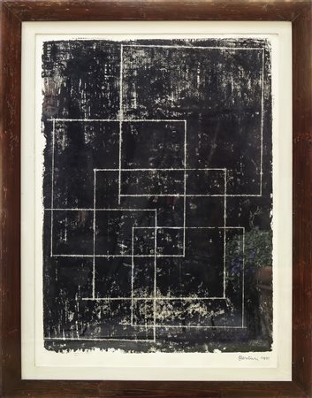 VENTURINO VENTURI (1918-2002) Composizione 1971 - Composition 1971 olio su...