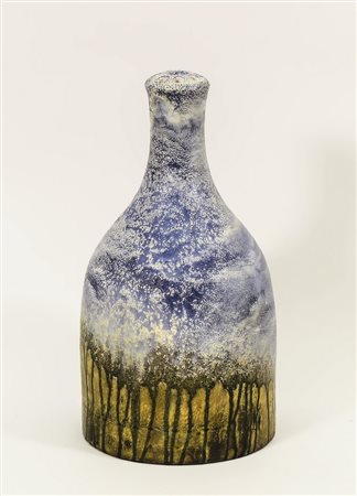 BASE PER LAMPADA IN CERAMICA SMALTATA Marcello Fantoni h cm 32