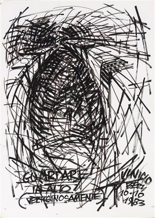 VINICIO BERTI (1921-1991) Guardare in alto (vertiginosamente) 1983 acrilico...