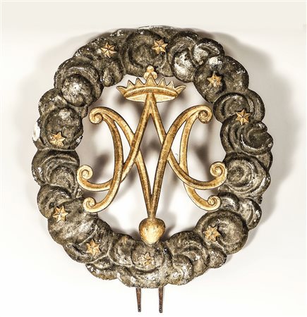 FREGIO LITURGICO IN LEGNO INTAGLIATO, DORATO E DORATO A MECCA - LITURGICAL...