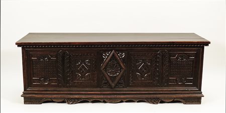 CASSAPANCA IN LEGNO TENERO - CHEST XX secolo -209th Century fronte anteriore...