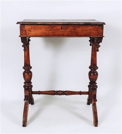 TAVOLINO DA LAVORO IN NOCE - WANUT WORK TABLE XIX secolo - 19th Century piano...