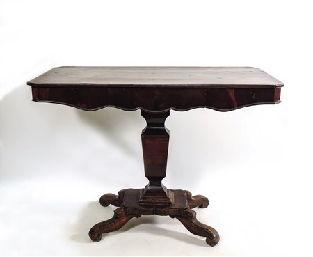 TAVOLINO DA APPOGGIO IN MOGANO - MAHOGANY TABLE metà del XIX secolo - mid...