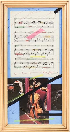 GIUSEPPE CHIARI (1926-2007) Composizione con spartito musicale - Composition...