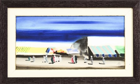 SALVATORE MAGAZZINI Tunisi - Tunis olio su tavoletta - oil on panel, firmato,...