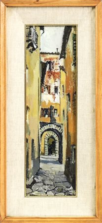 RODOLFO MARMA (1923-1999) Volta della Vecchia - Florence View olio su...