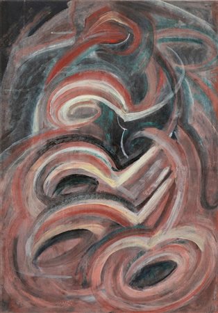 ALBERTO BRAGAGLIA (Frosinone 1896-Anzio 1985) <br>Senza titolo, double face