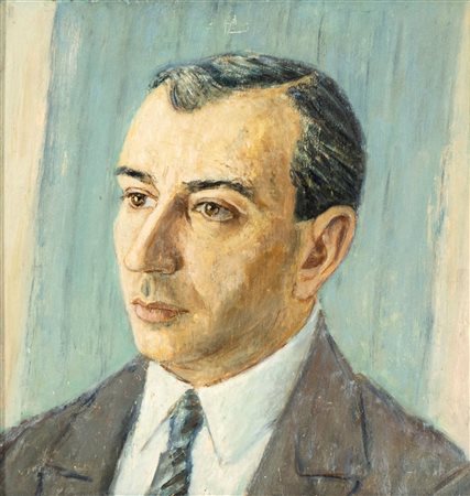 GIOVANNI STRADONE (Nola 1911-Roma 1981) <br>Ritratto di mio padre