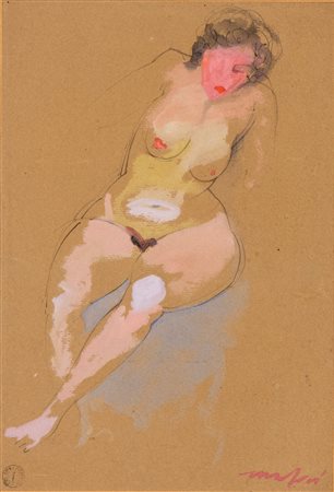 MARIO MAFAI (Roma 1902-1965) <br>Nudino femminile 