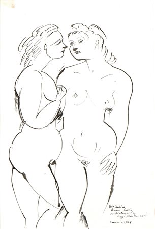 LUIGI MONTANARINI (Firenze 1906-Roma 1998) <br>Nudi femminili