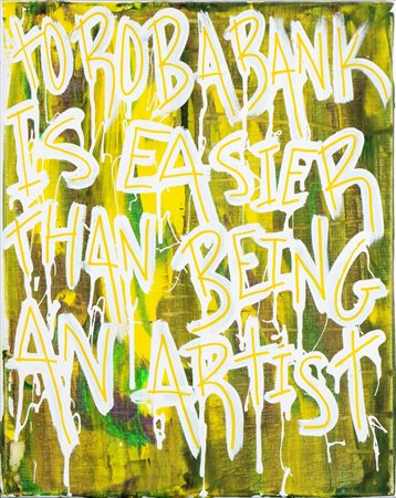 KARL LAGASSE (Parigi 1981) <br>To rob a bank