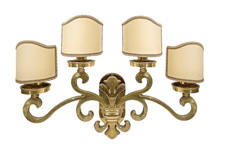 Grande applique a 4 luci , 70's