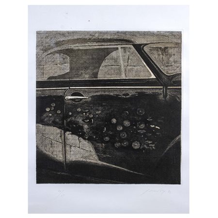 Piero Guccione Scicli 1935 - Modica 2018 70x60 cm.