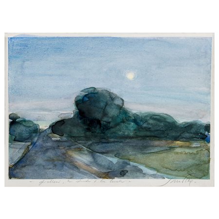 Piero Guccione Scicli 1935 - Modica 2018 17x23 cm.