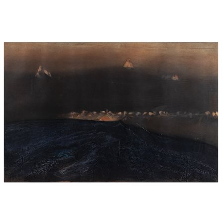 Piero Guccione Scicli 1935 - Modica 2018 90x125 cm.