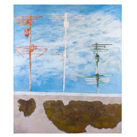 Piero Guccione Scicli 1935 - Modica 2018 142x115 cm.