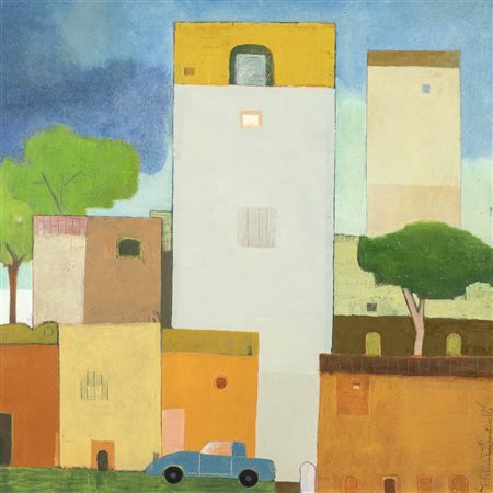 Francesco Filincieri Santinelli Roma 1955 70x70 cm.