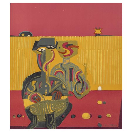 José García Ortega Arroba de los Montes 1921 - Parigi 1990 63x56 cm.