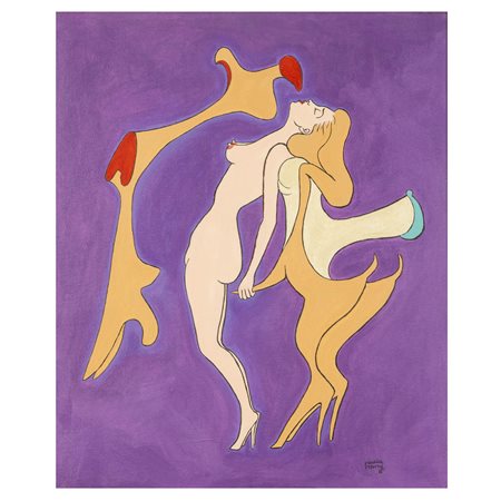 Maurice Henry Cambrai 1907 - Milano 1984 60x50 cm.