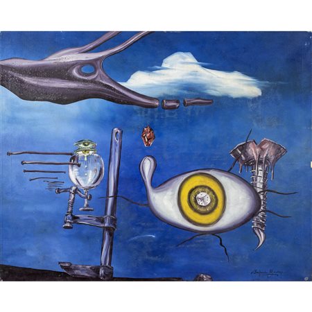 Benjamin Mendoza y Amor Flores La Paz 1933 - 2014 73x107 cm.