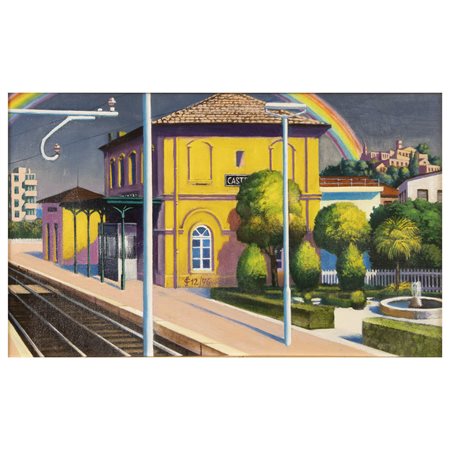 Sergio Ceccotti Roma 1935 30,5x50,5 cm.