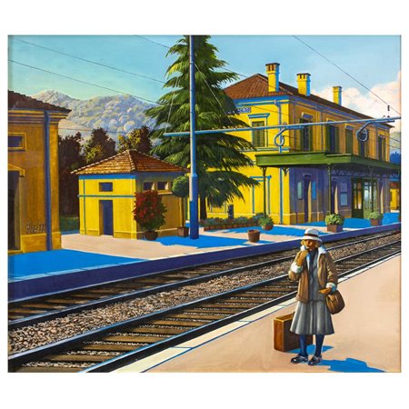 Sergio Ceccotti Roma 1935 60x70 cm.