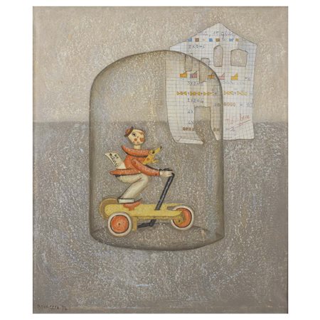 Enrico Benaglia Roma 1938 70x60 cm.