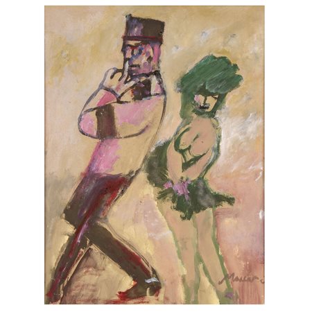 Mino Maccari Siena 1898 - Roma 1989 46x35 cm.