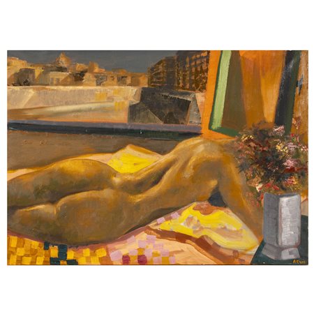 Ugo Attardi Sori di Genova 1923 - Roma 2006 50x70 cm.