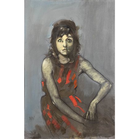 Alberto Sughi Cesena 1928 - Bologna 2012 90x60 cm.