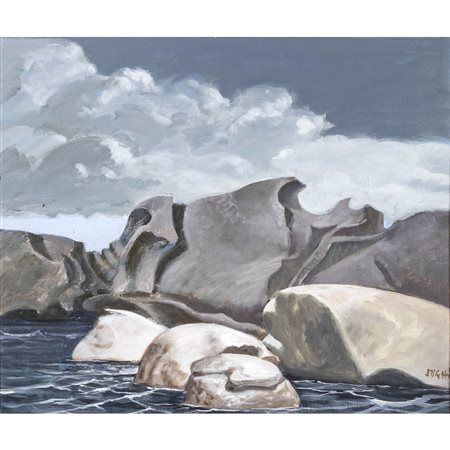 Alberto Sughi Cesena 1928 - Bologna 2012 46x55 cm.