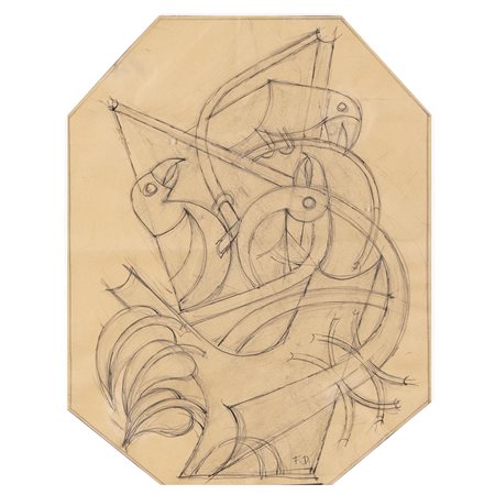 Fortunato Depero Fondo 1892 - Rovereto 1960 27,5x21,5 cm.