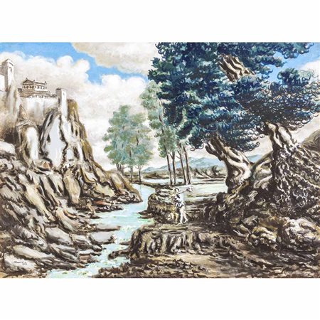 Alberto Savinio Atene 1891 - Roma 1952 58x78 cm.