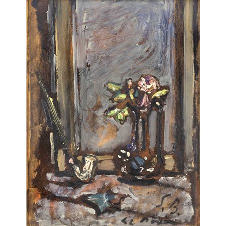 Filippo De Pisis Ferrara 1896 - Milano 1956 45x59 cm.