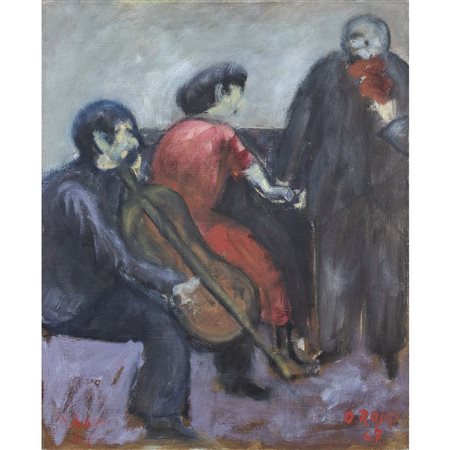 Ottone Rosai Firenze 1895 -  Ivrea 1957 55,5x45,5 cm.