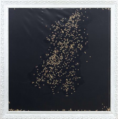 Tano Festa, Coriandolo, 1983-1984, acrilico e coriandoli su tela con...