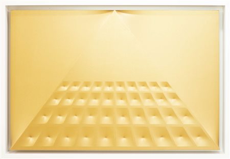 Stefano Brunello, Struttura prospettica centrale, 2010, acrilico su tela...