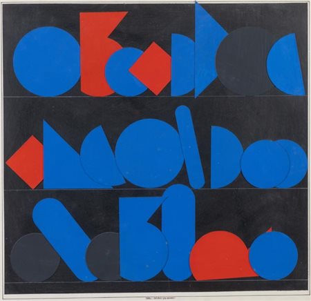 LUCIO DEL PEZZO (Napoli 1933 - Milano 2020) "Studio", 1974.